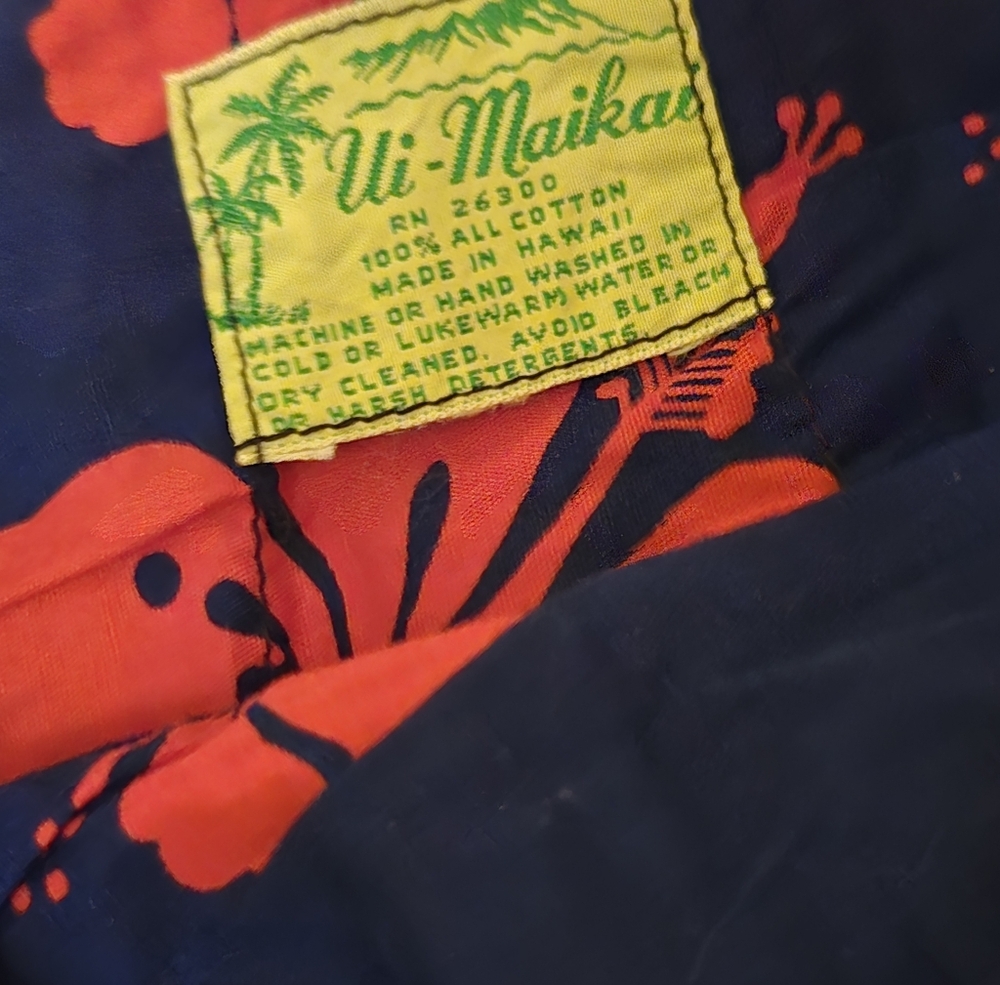 Ui Maikai Vintage Hawaiian Maxi Dress - Tropical Floral - 100% Cotton - Size L - Picture 6 of 8